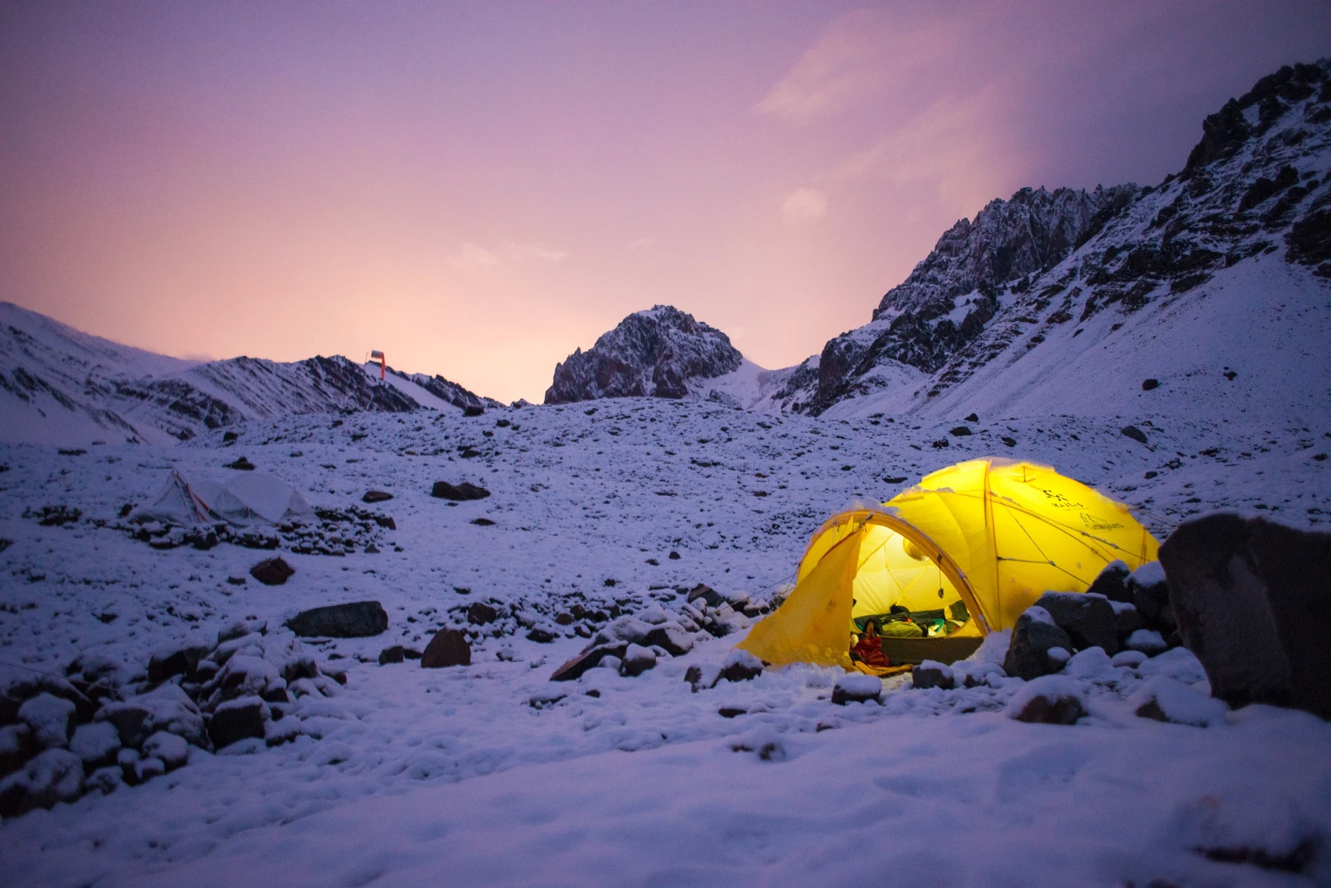 Aconcagua seen from the approach.